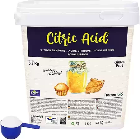 Acido citrico in polvere per uso alimentare 900 g - incluso cucchiaio  dosatore : : Salute e cura della persona