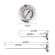 Termometro analogico con clip